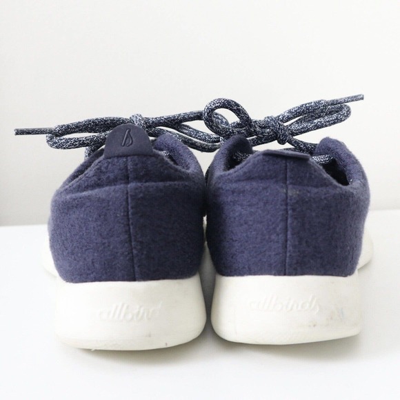 Allbirds Womens Size 8 Wool Runners Shoes Navy Blue Merino Comfort Running - Picture 6 of 10